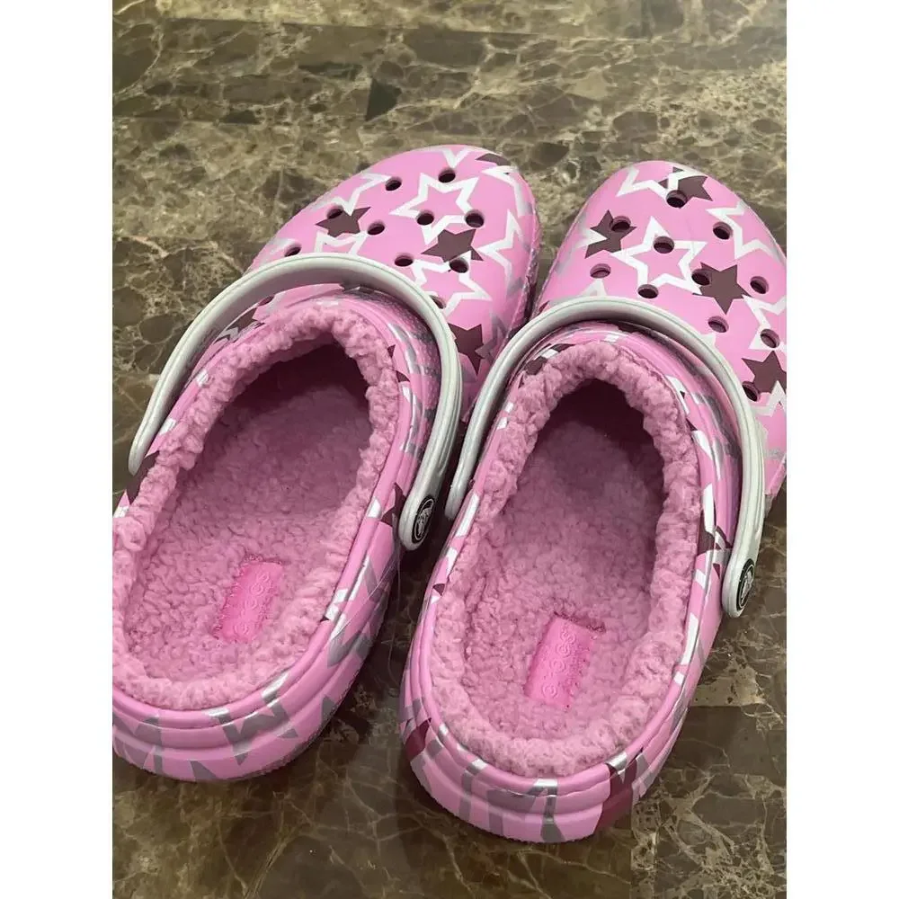 Crocs Classic Lined Disco Dance Party Clog Kids Taffy